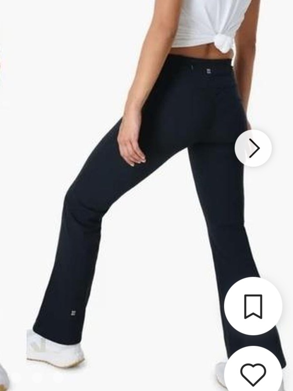 Sweaty Betty Women's Black Power Kick Flare Gym Trousers S